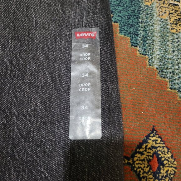 Levi's® Men's Drop Crop Pieced Tapered Jeans Black (Acid Wash) 36073 0001 Size 3 - Picture 8 of 10